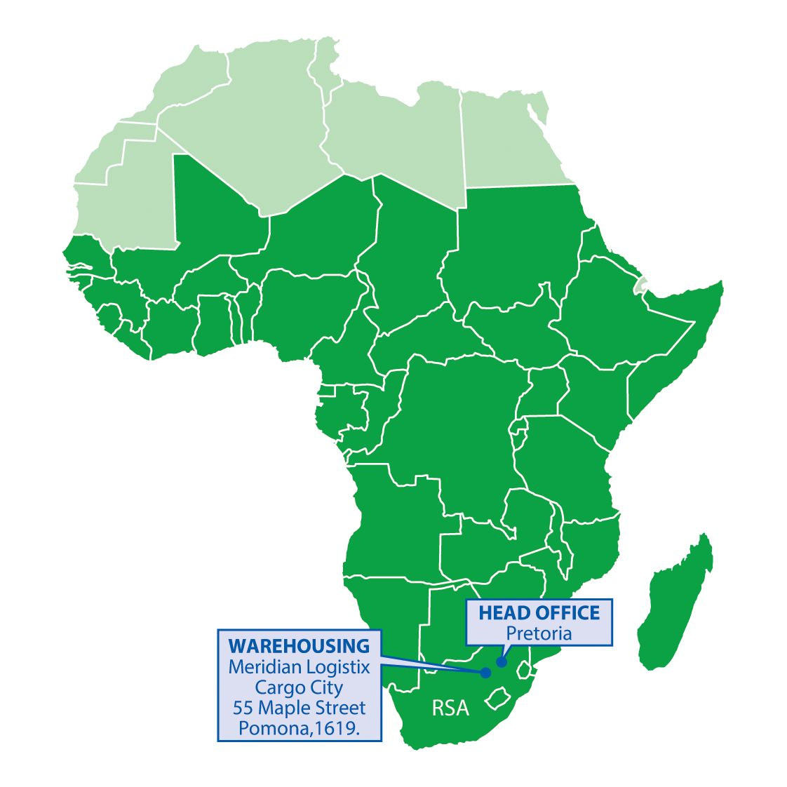 Sub Sahara Map - Updated 2025