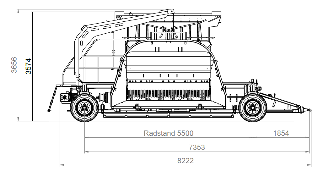 RT9000 EVO Technical Drawing